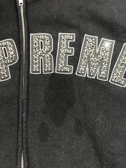 SUPREME（シュプリーム）Supreme (シュプリーム) b.b.simon (ビービーサイモン) Zip Up Hooded Sweatshirt ブラック サイズ:SIZE XLの古着・服飾アイテム