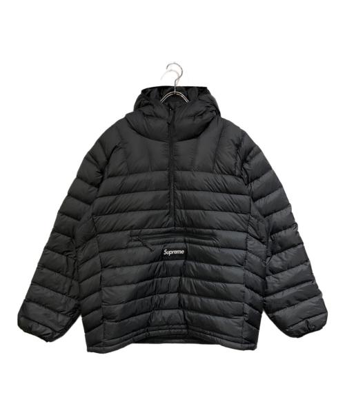 SUPREME（シュプリーム）Supreme (シュプリーム) Micro Down Half Zip Hooded Pull ブラック サイズ:SIZE Lの古着・服飾アイテム