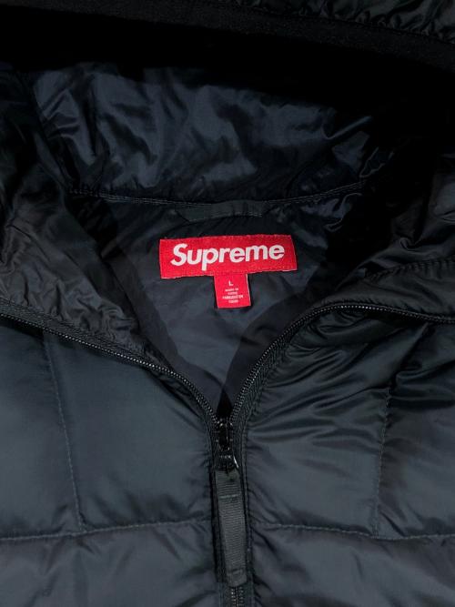 SUPREME（シュプリーム）Supreme (シュプリーム) Micro Down Half Zip Hooded Pull ブラック サイズ:SIZE Lの古着・服飾アイテム