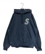 SUPREMEシュプリーム）の古着「S Logo Hooded Sweat」｜ネイビー