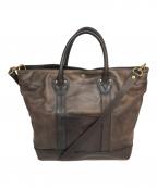 vascoヴァスコ）の古着「LEATHER BOAT TOTE BAG」｜ブラウン