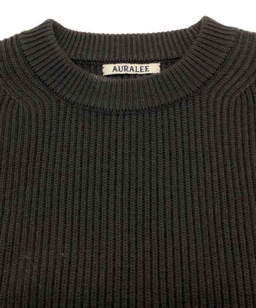 AURALEE（オーラリー）AURALEE (オーラリー) フレンチメリノリブニットセーター ブラウン サイズ:2の古着・服飾アイテム