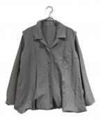 ISSEY MIYAKEイッセイミヤケ）の古着「デザインロングシャツ」｜グレー
