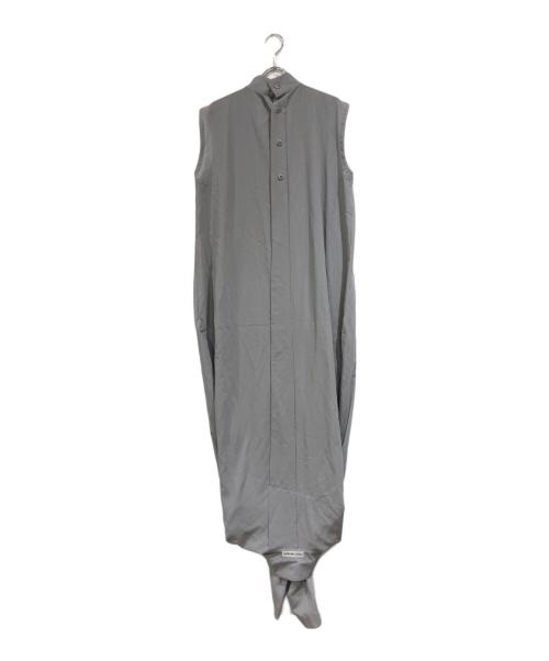 ISSEY MIYAKE（イッセイミヤケ）ISSEY MIYAKE (イッセイミヤケ) デザインロングシャツ グレー サイズ:SIZE 2の古着・服飾アイテム