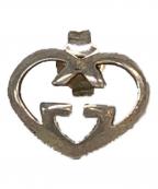 GUCCIグッチ）の古着「インターロッキングGハートピアス」｜シルバー