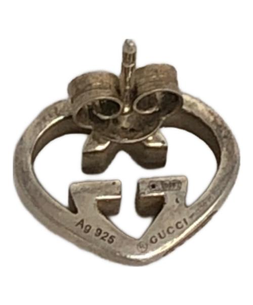 GUCCI（グッチ）GUCCI (グッチ) インターロッキングGハートピアス シルバーの古着・服飾アイテム