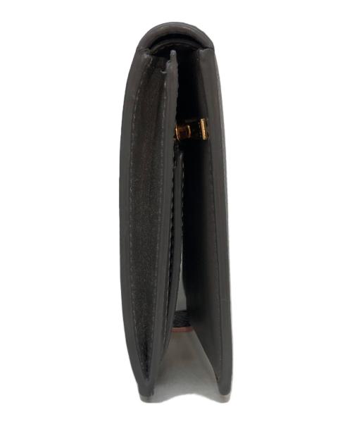 CELINE（セリーヌ）CELINE (セリーヌ) ストラップウォレット グレー×ピンクの古着・服飾アイテム