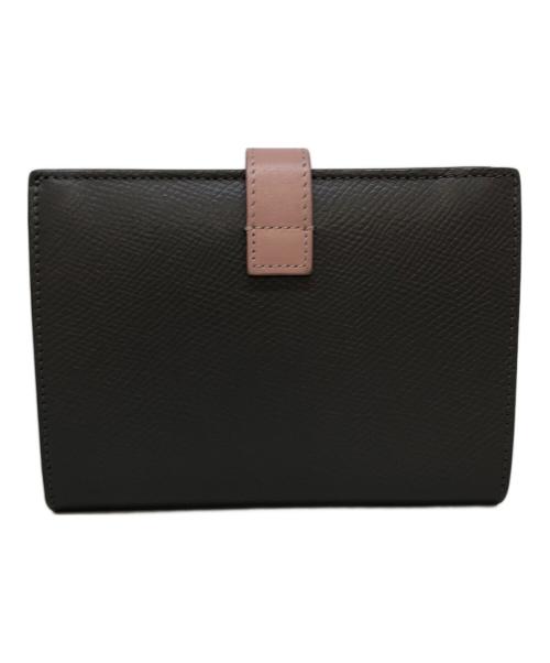 CELINE（セリーヌ）CELINE (セリーヌ) ストラップウォレット グレー×ピンクの古着・服飾アイテム
