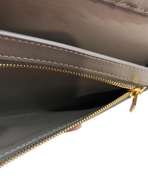 CELINE（セリーヌ）CELINE (セリーヌ) ストラップウォレット グレー×ピンクの古着・服飾アイテム
