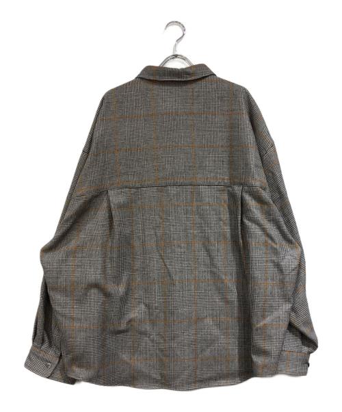 Graphpaper（グラフペーパー）Graphpaper (グラフペーパー) シャツ グレー×ブラウン サイズ:SIZE Freeの古着・服飾アイテム