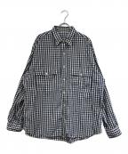 Porter Classicポータークラシック）の古着「Roll Up Shirt」｜ネイビー×ホワイト