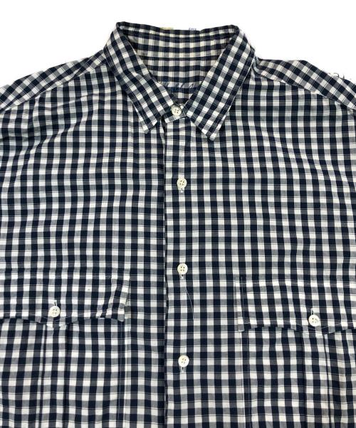 Porter Classic（ポータークラシック）Porter Classic (ポータークラシック) Roll Up Shirt ネイビー×ホワイト サイズ:SIZE Lの古着・服飾アイテム