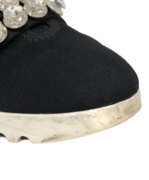 MIU MIU（ミュウミュウ）MIU MIU (ミュウミュウ) ビジュースニーカー ブラック サイズ:SIZE 37 1/2の古着・服飾アイテム