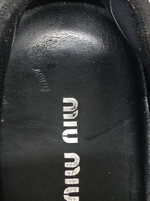 MIU MIU（ミュウミュウ）MIU MIU (ミュウミュウ) ビジュースニーカー ブラック サイズ:SIZE 37 1/2の古着・服飾アイテム