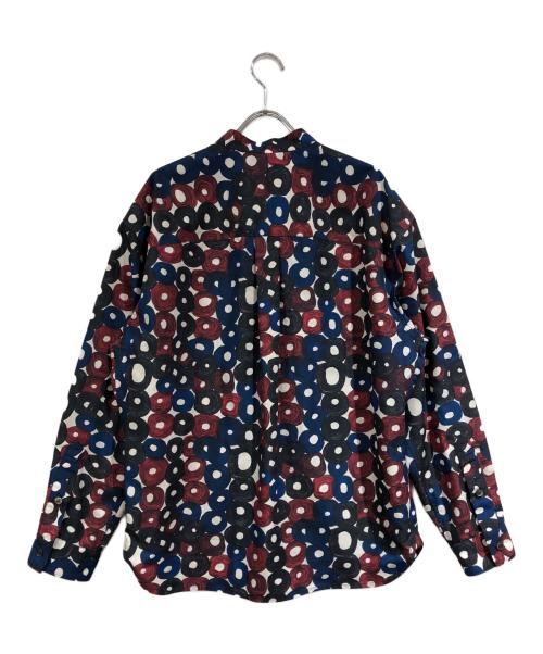 HERALBONY（ヘラルボニー）HERALBONY (ヘラルボニー) ブロードレギュラーカラーシャツ「（無題）」 ネイビー×レッド サイズ:SIZE Mの古着・服飾アイテム