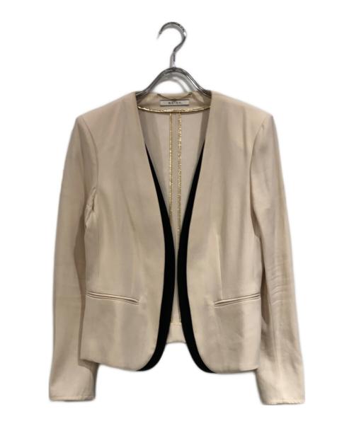 BEIGE（ベイジ）BEIGE (ベイジ) CINDY / ダブルカラージャケット ベージュ サイズ:SIZE 4の古着・服飾アイテム