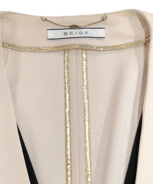 BEIGE（ベイジ）BEIGE (ベイジ) CINDY / ダブルカラージャケット ベージュ サイズ:SIZE 4の古着・服飾アイテム