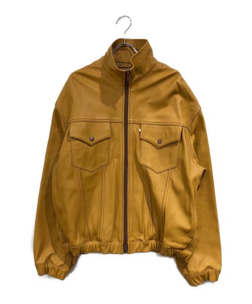 WESTOVERALLS（ウエストオーバーオールズ）WESTOVERALLS (ウエストオーバーオールズ) FREAK'S STORE (フリークスストア) シープスキンレザージャケット イエロー サイズ:SIZE Sの古着・服飾アイテム