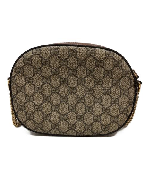 GUCCI（グッチ）GUCCI (グッチ) GGスプリーム ショルダーバッグ グレーの古着・服飾アイテム