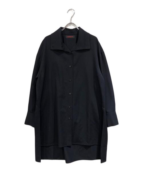CABAN（キャバン）CABaN (キャバン) ウールツイル ハイネックロングシャツ ネイビー サイズ:SIZE Sの古着・服飾アイテム