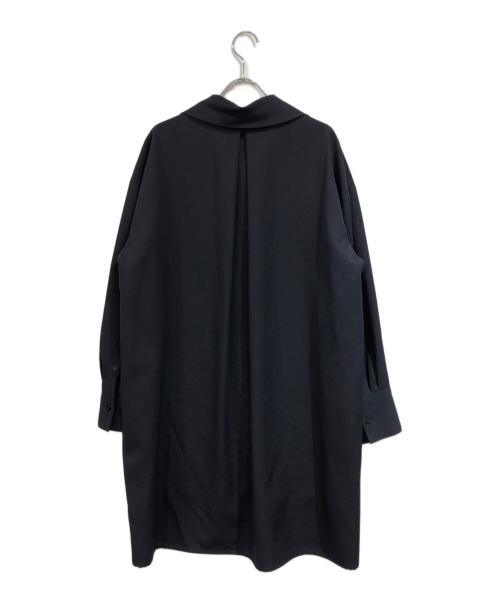 CABAN（キャバン）CABaN (キャバン) ウールツイル ハイネックロングシャツ ネイビー サイズ:SIZE Sの古着・服飾アイテム