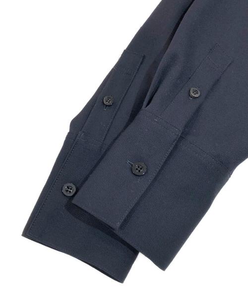 CABAN（キャバン）CABaN (キャバン) ウールツイル ハイネックロングシャツ ネイビー サイズ:SIZE Sの古着・服飾アイテム