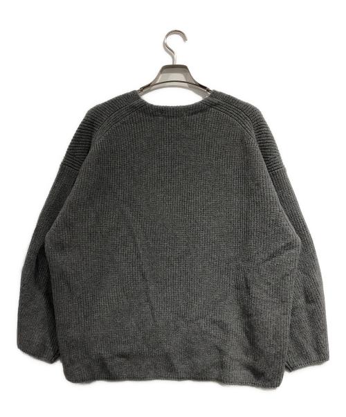Curensology（カレンソロジー）Curensology (カレンソロジー) ウールカシミヤUネックニットプルオーバー グレー サイズ:SIZE Free 未使用品の古着・服飾アイテム