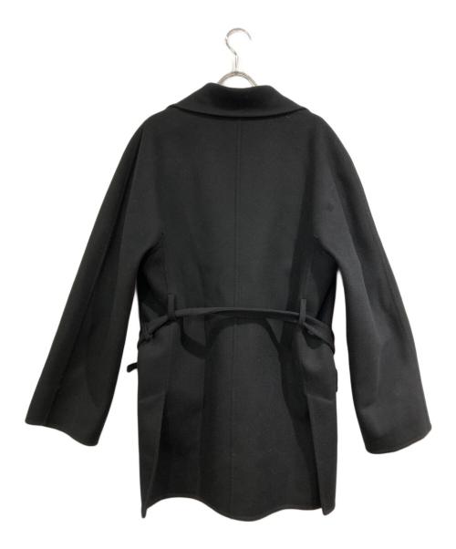 Ferragamo（フェラガモ）Ferragamo (フェラガモ) カシミヤブレンドベルテッドジャケット ブラック サイズ:40の古着・服飾アイテム