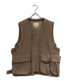 YOKE（ヨーク）の古着「DETACHABLE POCKET TACTICAL VEST」｜ブラウン