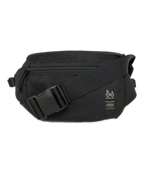 PORTER（ポーター）PORTER (ポーター) KINASHI CYCLE (キナシサイクル) ボディバッグ ブラックの古着・服飾アイテム