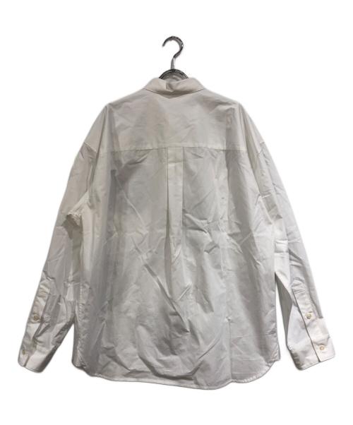 HERALBONY（ヘラルボニー）HERALBONY (ヘラルボニー) レギュラーカラーシャツ「marina-moji003」 ホワイト サイズ:Lの古着・服飾アイテム