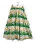 heralbony（ヘラルボニー）の古着「フレアスカート「タイトル不明」」｜グリーン