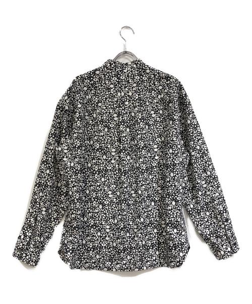 HERALBONY（ヘラルボニー）HERALBONY (ヘラルボニー) ブロードバンドカラーシャツ「かえでのチョキチョキ」 ブラック サイズ:SIZE Mの古着・服飾アイテム