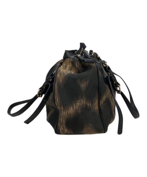 Vivienne Westwood（ヴィヴィアンウエストウッド）Vivienne Westwood (ヴィヴィアンウエストウッド) レオパードバッグ ブラウン×ブラックの古着・服飾アイテム