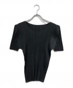 PLEATS PLEASEプリーツプリーズ）の古着「プリーツカットソー」｜ブラック