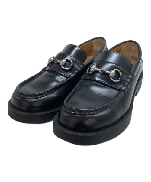 GUCCI（グッチ）GUCCI (グッチ) ホースビットローファー ブラック サイズ:6 1/2の古着・服飾アイテム