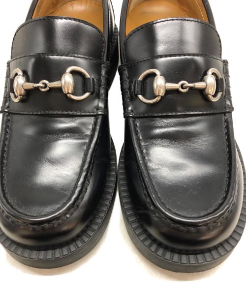 GUCCI（グッチ）GUCCI (グッチ) ホースビットローファー ブラック サイズ:6 1/2の古着・服飾アイテム
