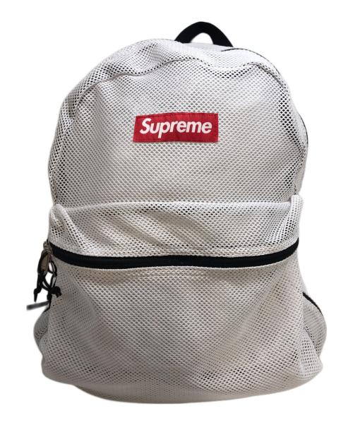 SUPREME（シュプリーム）SUPREME (シュプリーム) Mesh Backpack ホワイトの古着・服飾アイテム