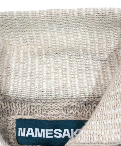 NAMESAKE（ネイムセイク）NAMESAKE (ネイムセイク) ニットジップジャケット ベージュ サイズ:SIZE Sの古着・服飾アイテム