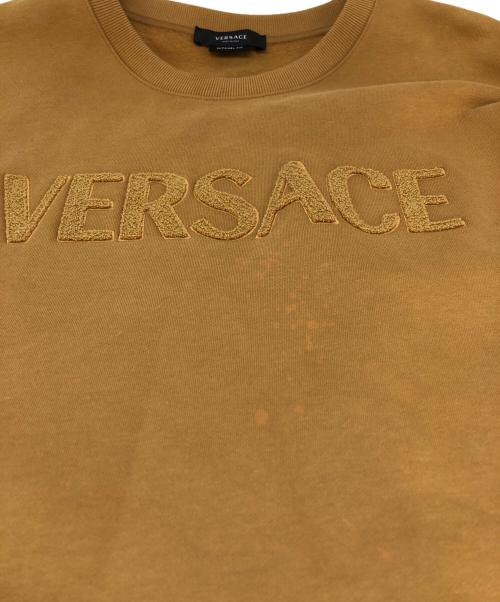VERSACE（ヴェルサーチェ）VERSACE (ヴェルサーチェ) クルーネックスウェット キャメル サイズ:SIZE Sの古着・服飾アイテム