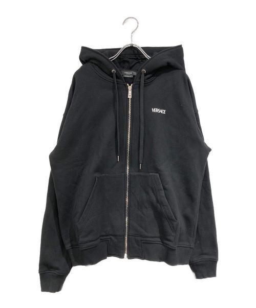 VERSACE（ヴェルサーチェ）VERSACE (ヴェルサーチェ) ジップパーカー ブラック サイズ:SIZE Sの古着・服飾アイテム