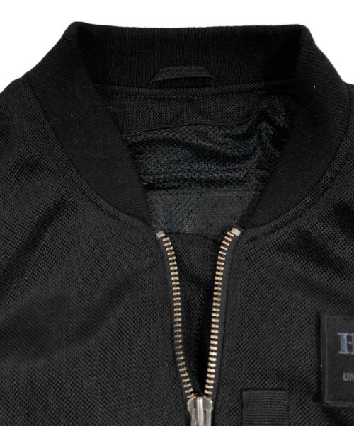 HOUSTON（ヒューストン）HOUSTON (ヒューストン) メッシュバイクジャケット ブラック サイズ:SIZE Mの古着・服飾アイテム