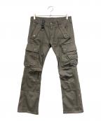 TORNADO MARTトルネードマート）の古着「ギミックカーゴデニムパンツ」｜ブラウン