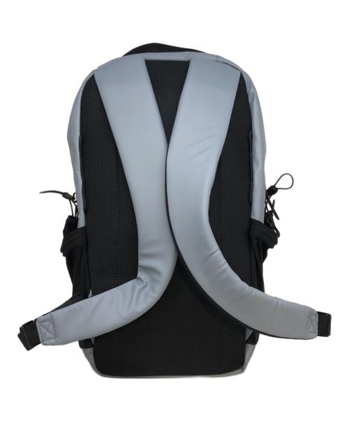 BOSS（ボス）BOSS (ボス) フェイクレザーバックパックロゴディテール ブルーの古着・服飾アイテム