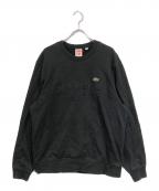 SUPREME×LACOSTEシュプリーム×ラコステ）の古着「クルーネックスウェット」｜ブラック