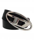 DIESELディーゼル）の古着「Dロゴバックルベルト」｜ブラック