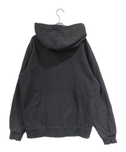 SUPREME（シュプリーム）Supreme (シュプリーム) contrast zip up hooded sweatshirt ブラック サイズ:SIZE Lの古着・服飾アイテム