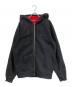 Supreme（シュプリーム）の古着「contrast zip up hooded sweatshirt」｜ブラック