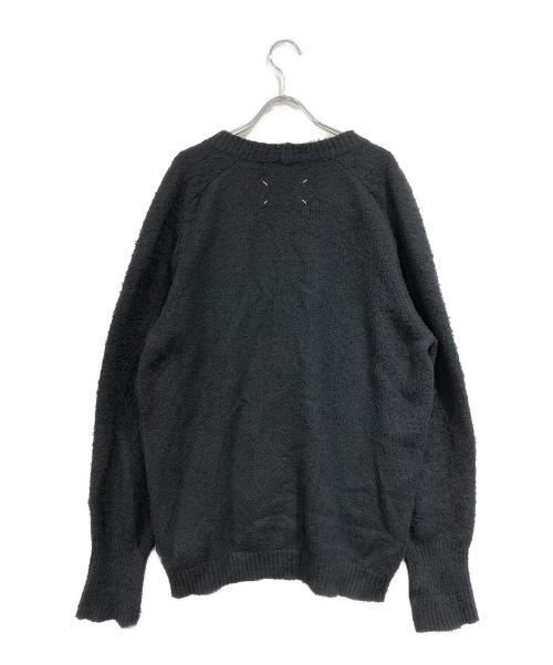 Maison Margiela（メゾンマルジェラ）Maison Margiela (メゾンマルジェラ) 5ゲージコットンナイロンパイルカーディガン ブラック サイズ:SIZE XSの古着・服飾アイテム