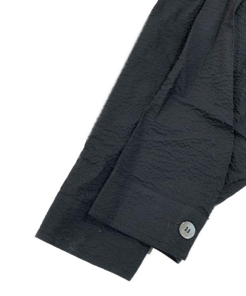 FACETASM（ファセッタズム）FACETASM (ファセッタズム) WRINKLE CRUSHED ZIP SHIRT ブラック サイズ:SIZE 5の古着・服飾アイテム
